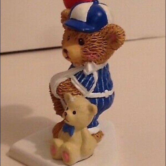 Brighter Days Bear in Baseball Uniform Figurine - Picture 3 of 12